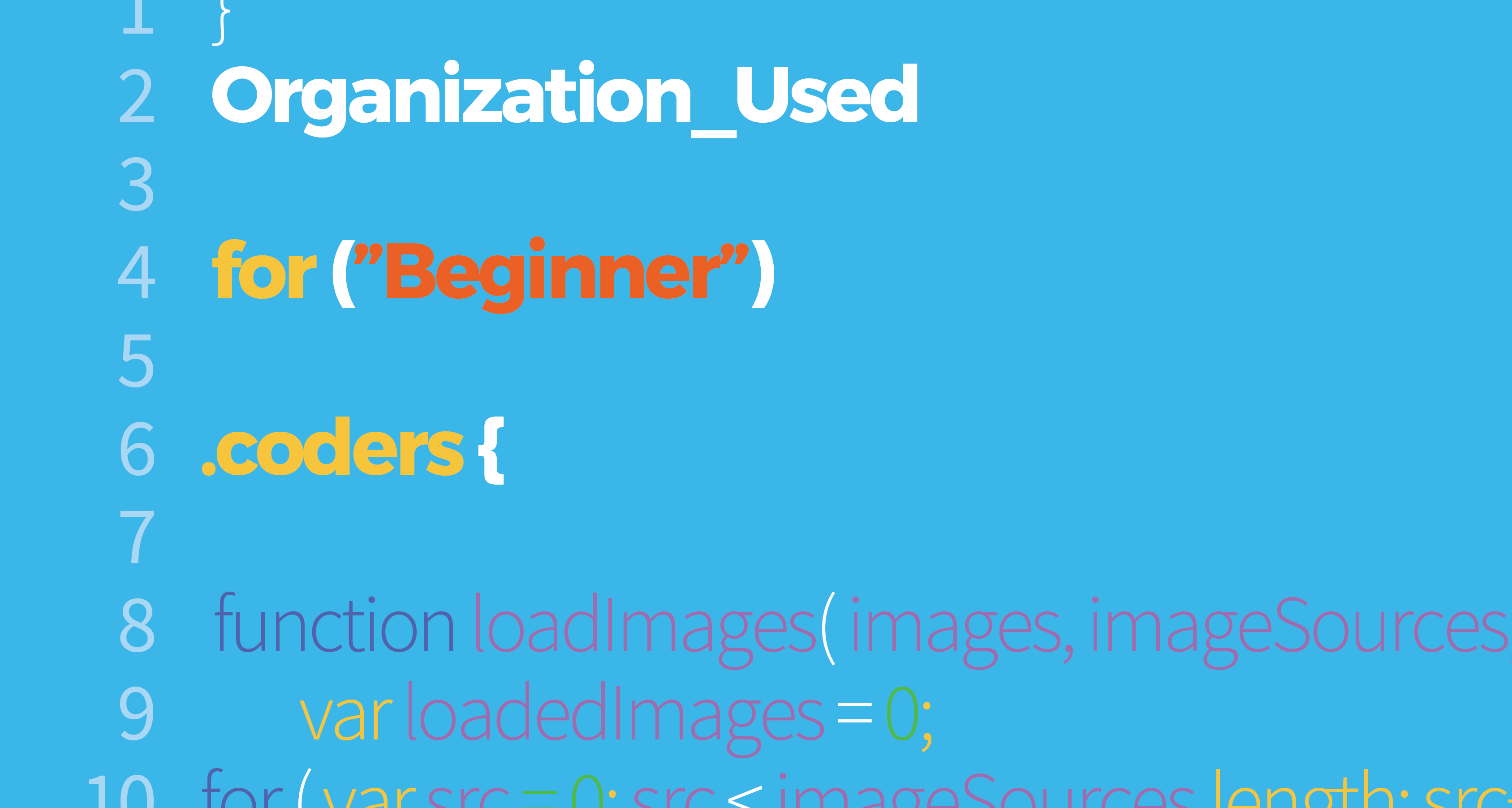Organization for Beginner Coders